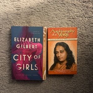 City of Girls and Autobiography of a Yogi Books